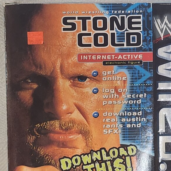 Jakks Pacific Vtg Titan Sports WWF Stone Cold Internet-Active Electronic Figure - Picture 2 of 16